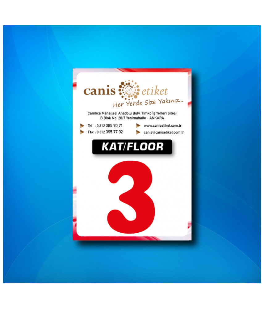 Asansör Kat Etiketi