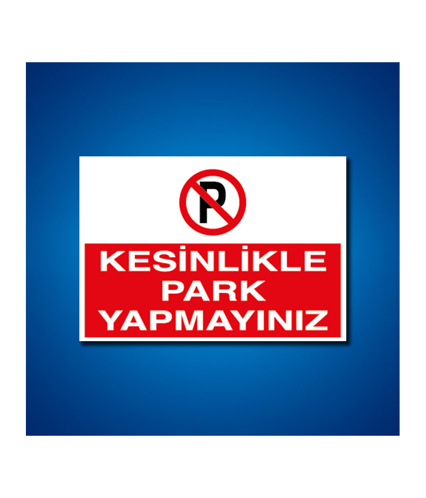 Park İş Güvenliği Etiketleri