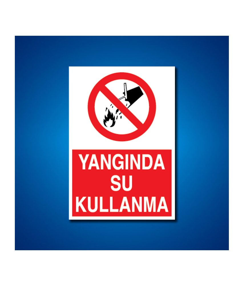 Yangınla Mücadele İş Güvenliği Etiketleri