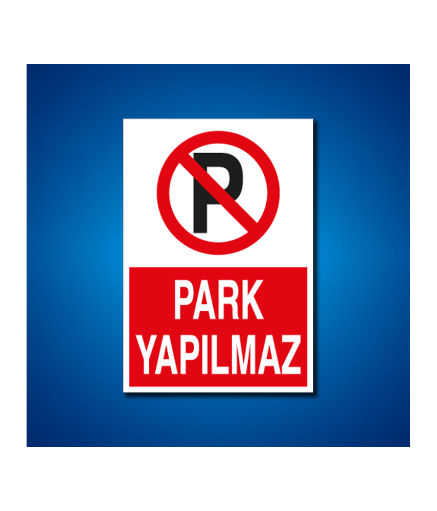Park İş Güvenliği Etiketleri