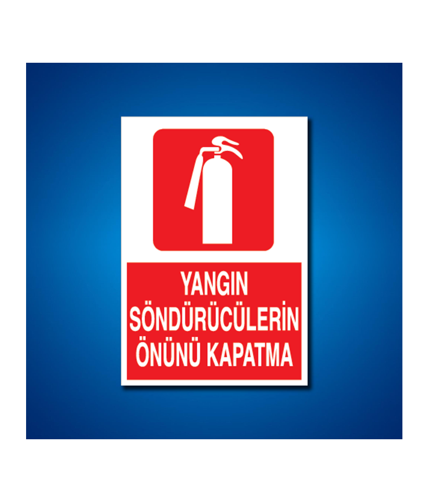 Yangınla Mücadele İş Güvenliği Etiketleri