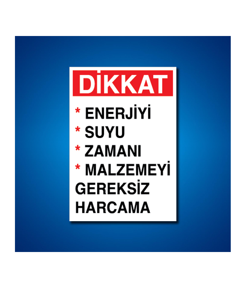 Tasarruf İş Güvenliği Etiketleri