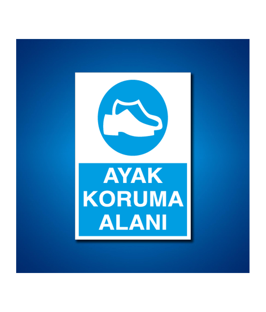 Ayak Koruma İş Güvenliği Etiketleri