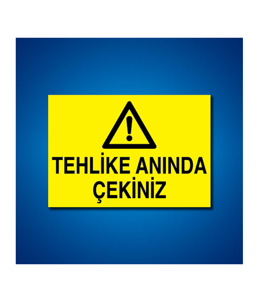 Makine İş Güvenliği Etiketleri