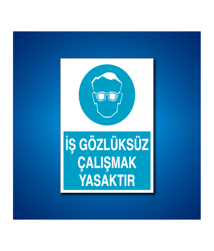 Göz Koruma İş Güvenliği Etiketleri
