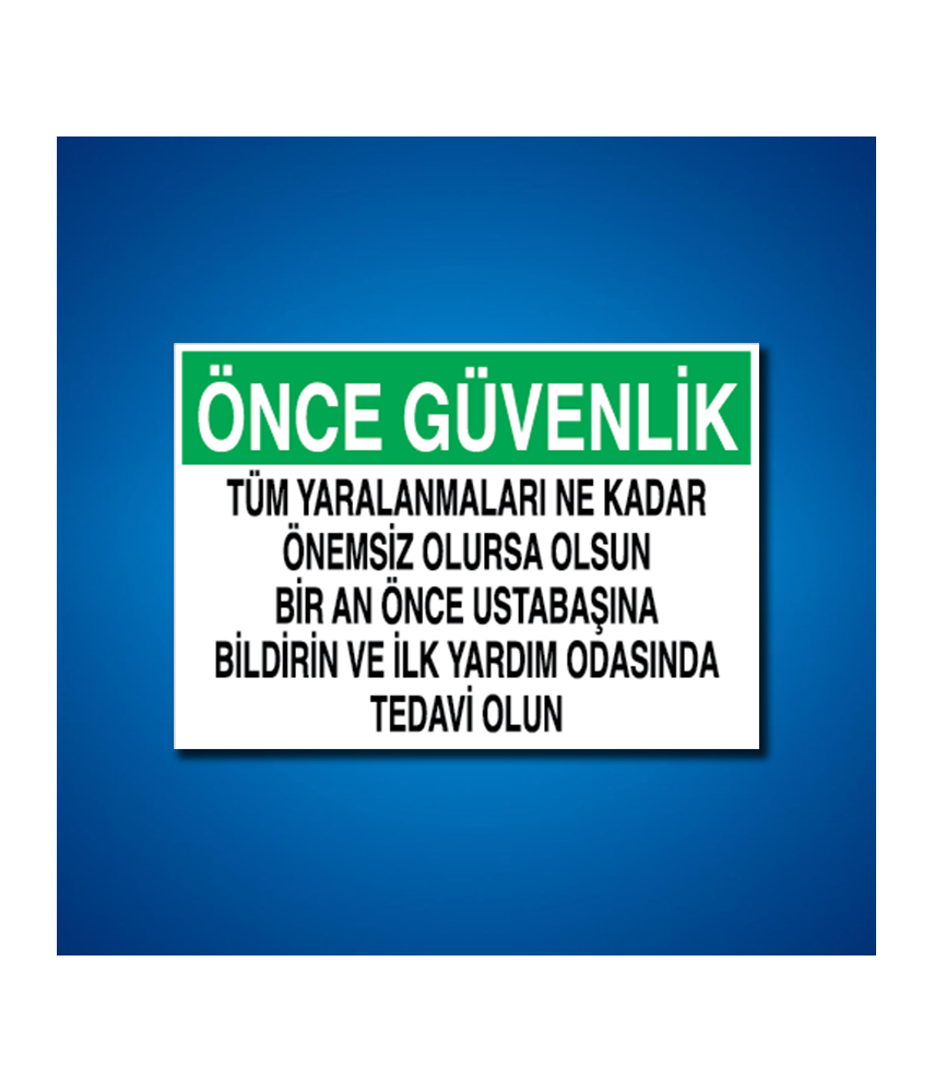 İş Kazası İş Güvenliği Etiketleri
