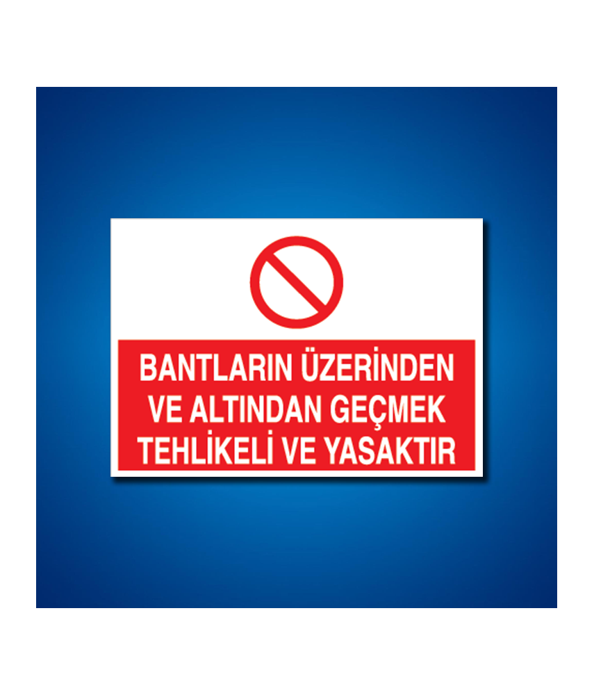 Konveyör-Bant-Konkasör İş Güvenliği Etiketleri