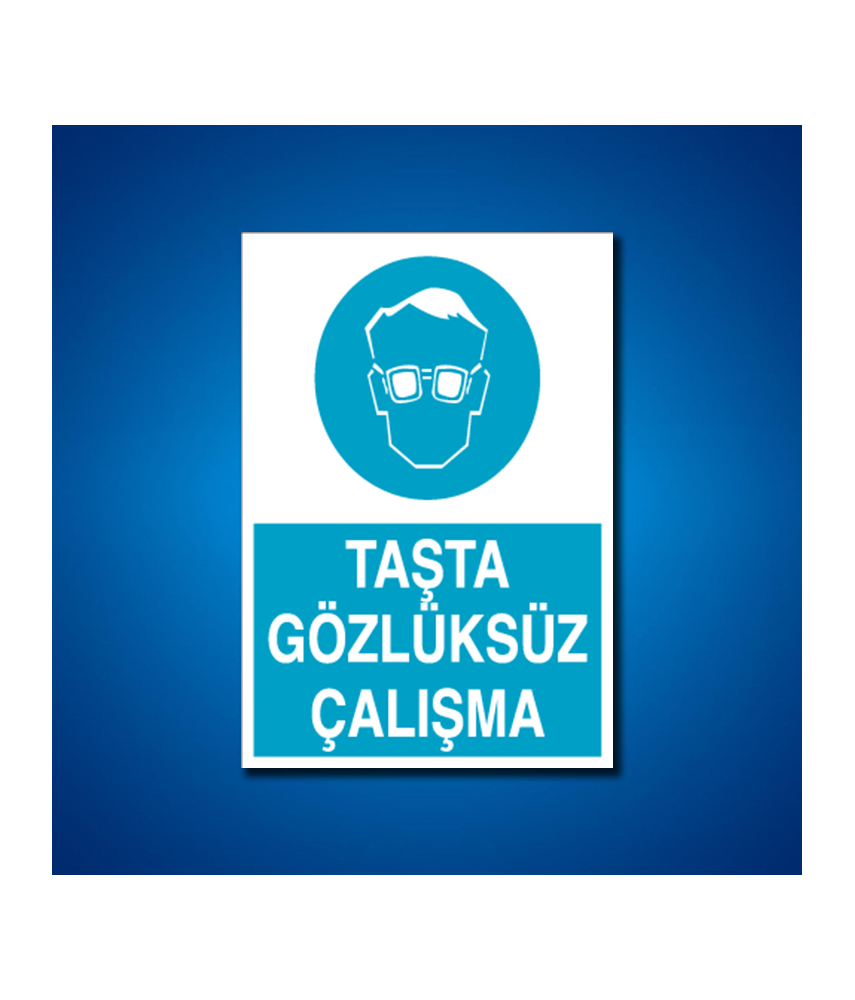 Göz Koruma İş Güvenliği Etiketleri