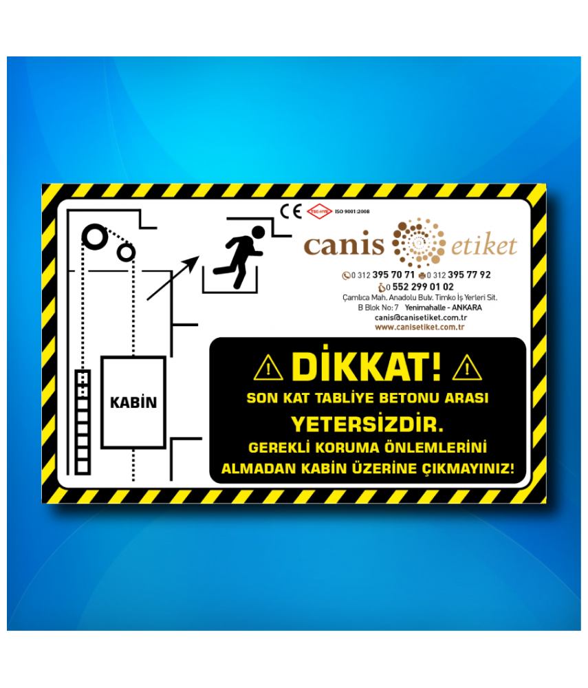 Asansör Risk Analizi Etiketi