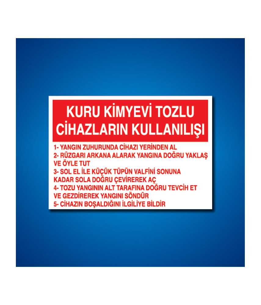 Yangınla Mücadele İş Güvenliği Etiketleri