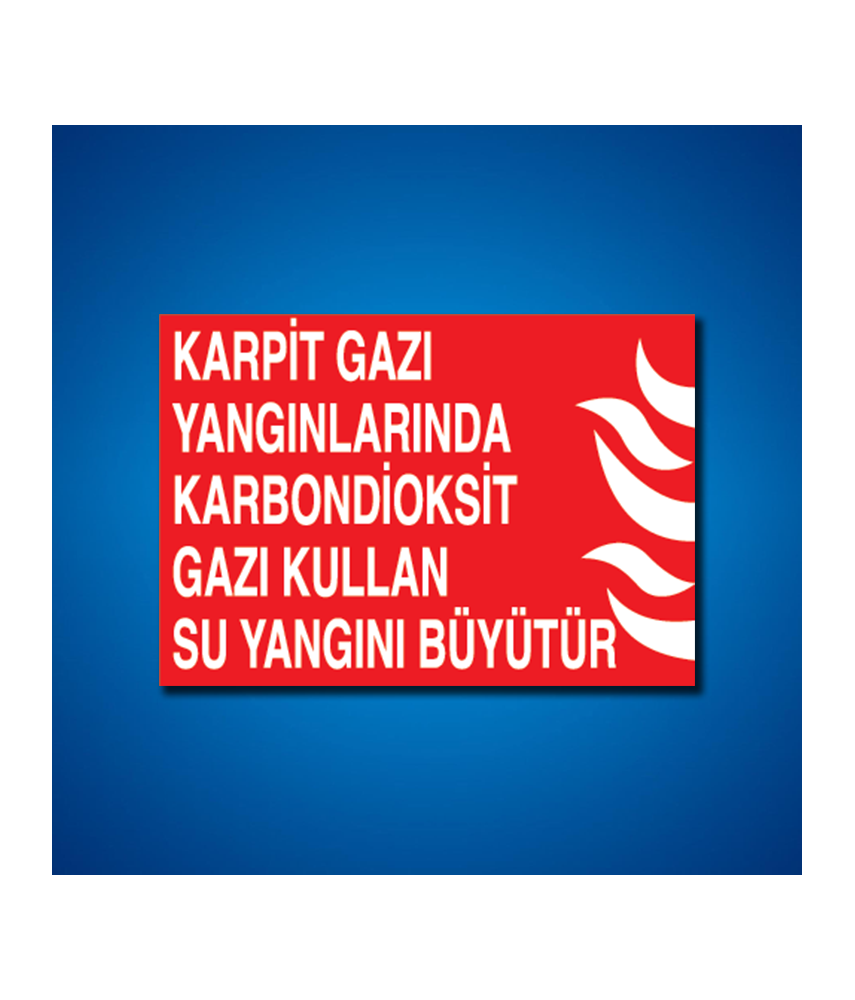 Yangınla Mücadele İş Güvenliği Etiketleri