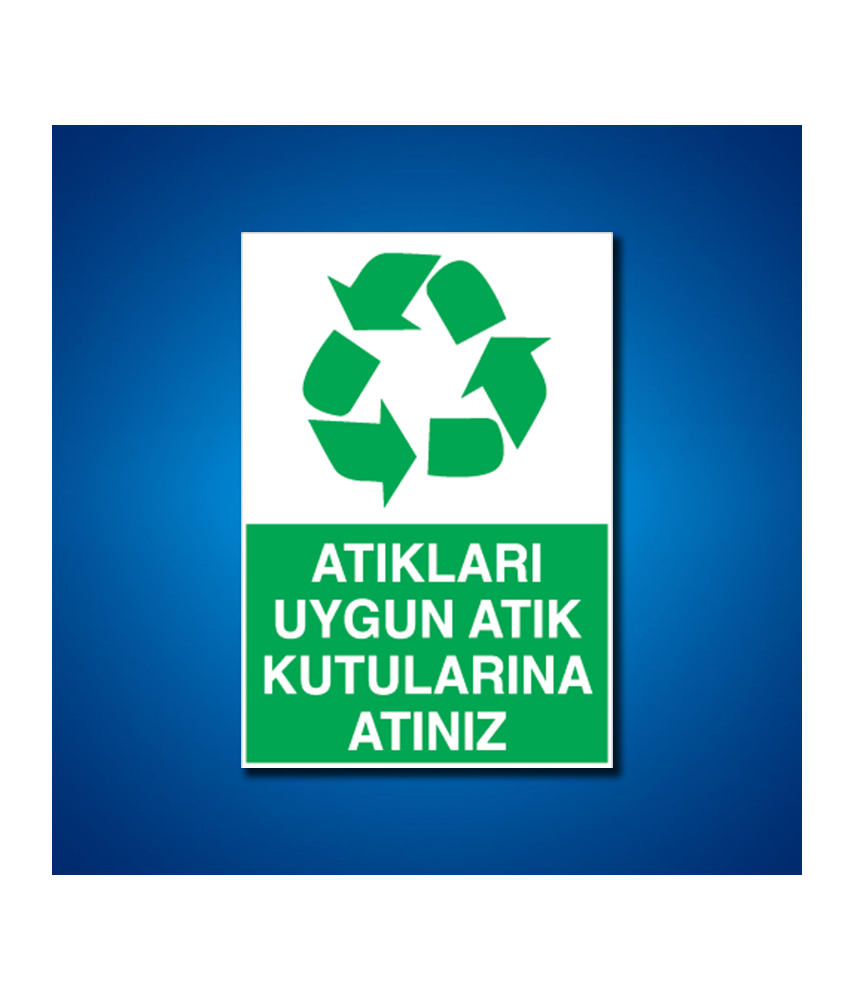 Geri Dönüşüm İş Güvenliği Etiketleri