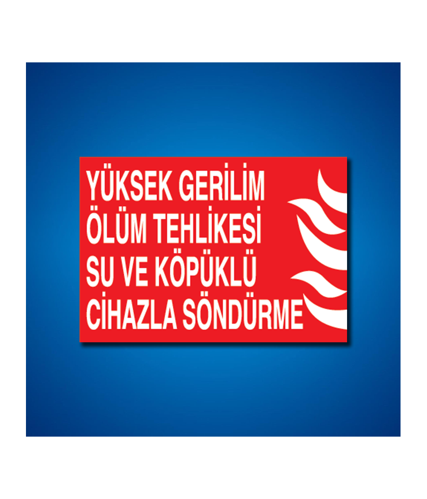 Yangınla Mücadele İş Güvenliği Etiketleri