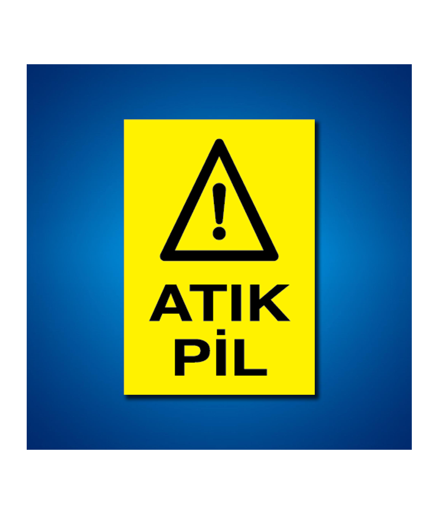 Pil Akü İş Güvenliği Etiketleri