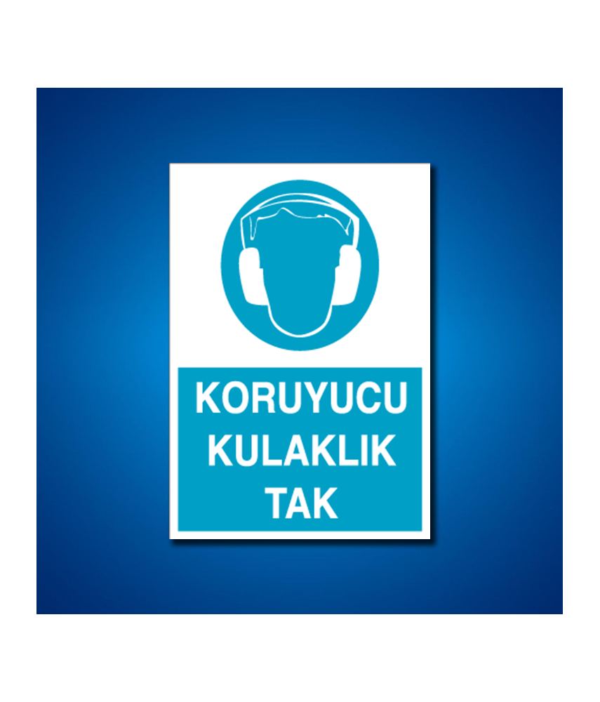 Kulak Koruma İş Güvenliği Etiketleri