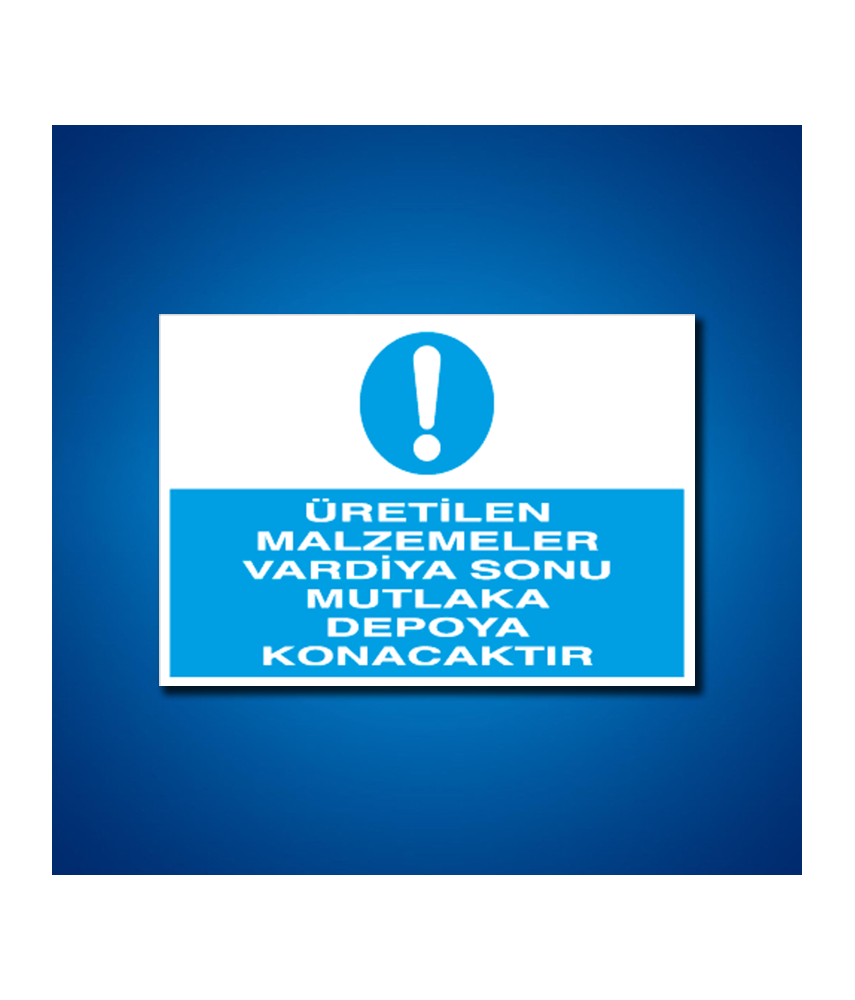 İstif-Raf-Depo İş Güvenliği Etiketleri