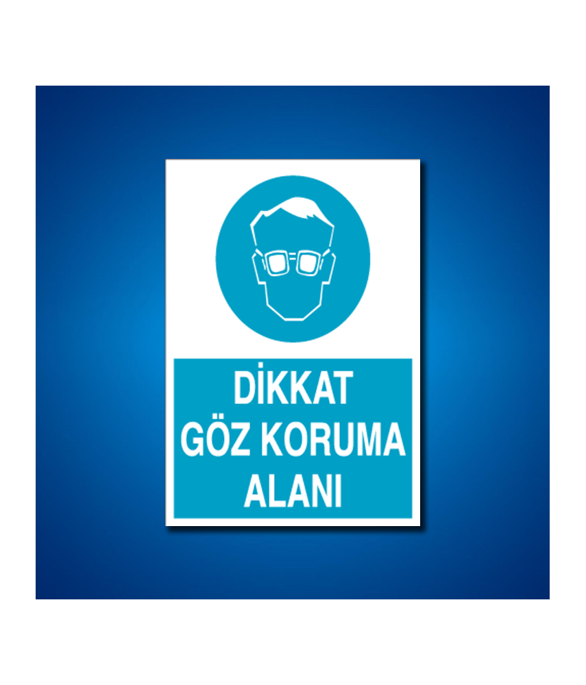 Göz Koruma İş Güvenliği Etiketleri