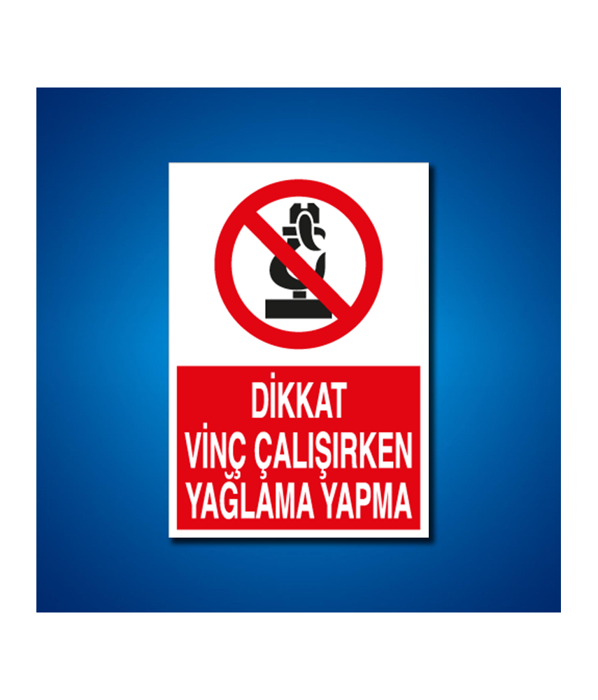 Vinç İş Güvenliği Etiketleri