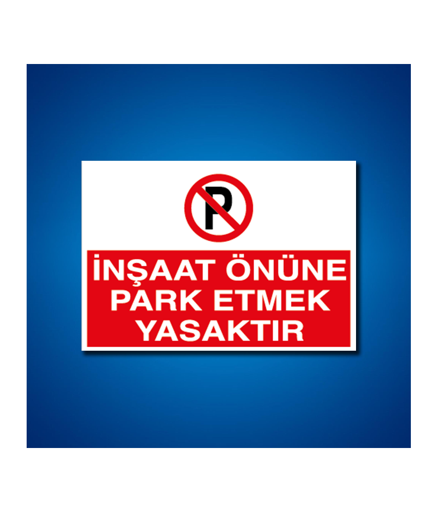 Park İş Güvenliği Etiketleri