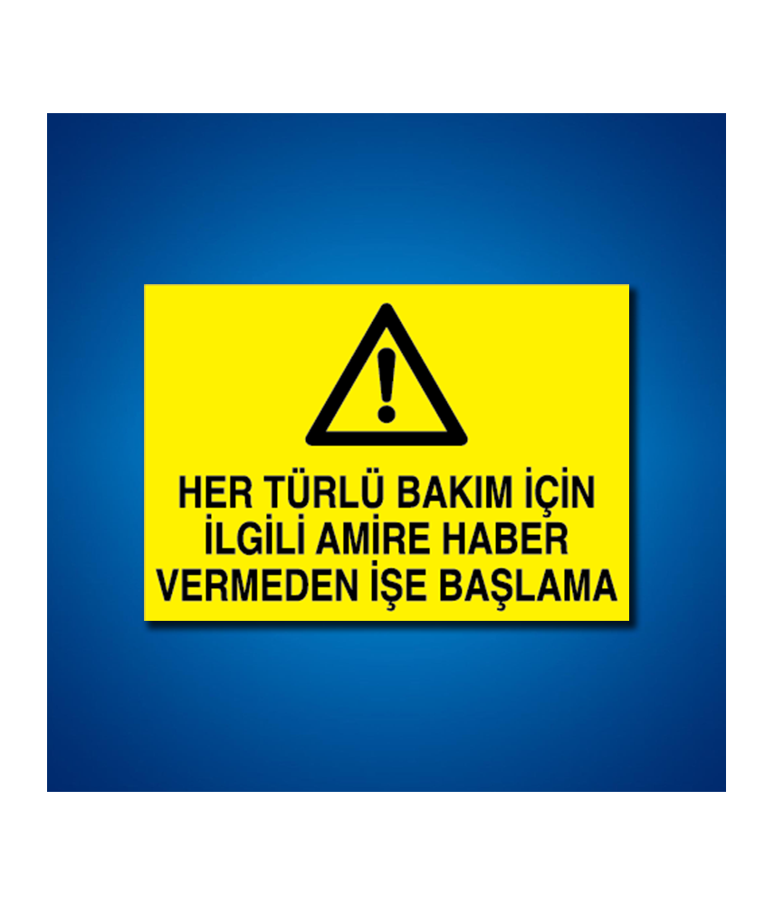 Bakım Arıza Ayar Ve Yağlama Etiketleri