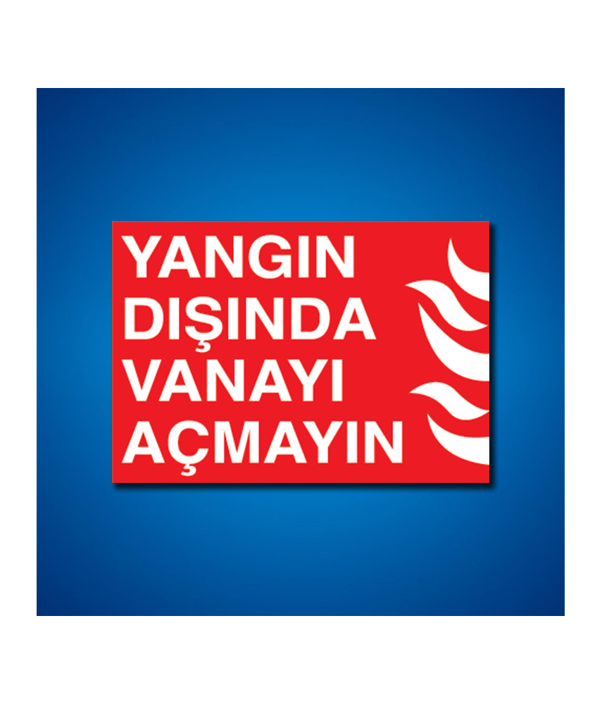 Yangınla Mücadele İş Güvenliği Etiketleri