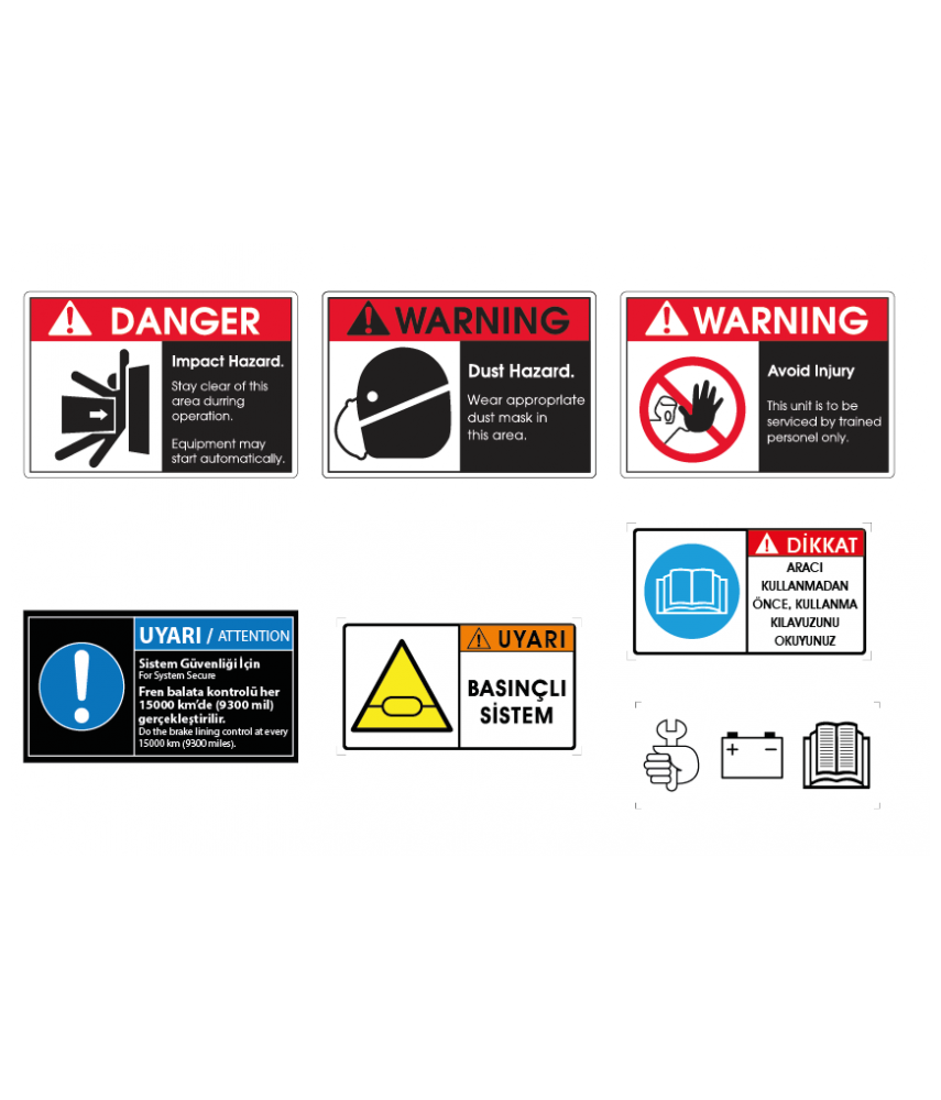 Uyarı Ve Güvenlik Etiketleri