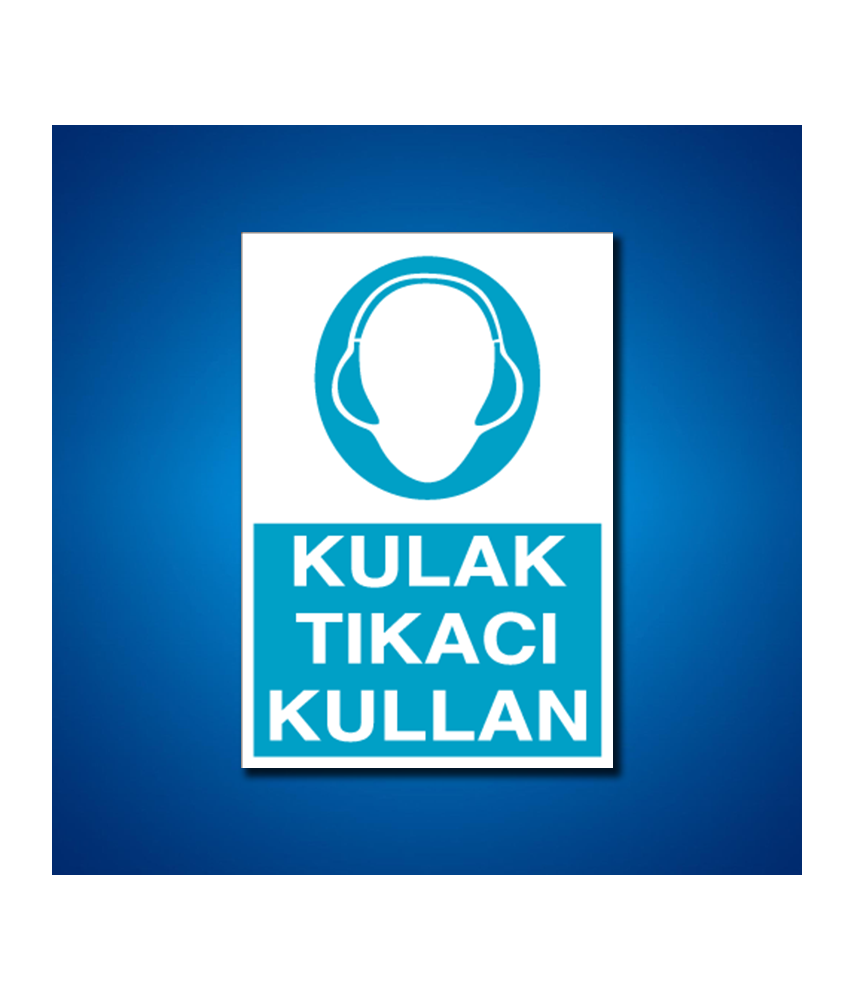 Kulak Koruma İş Güvenliği Etiketleri
