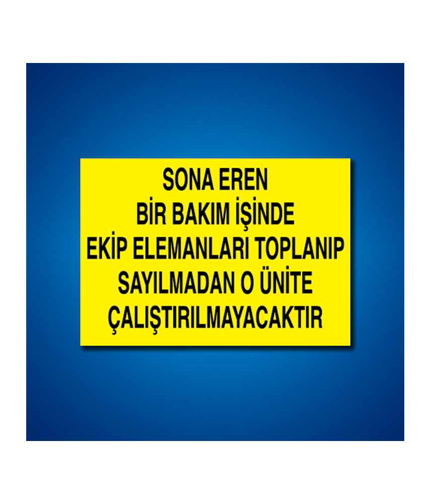 Elektrik İş Güvenliği Etiketleri