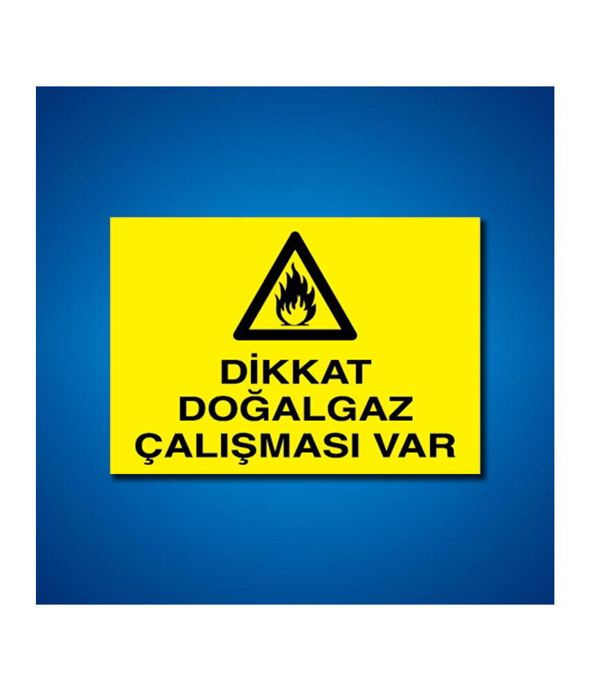 Doğal Gaz İş Güvenliği Etiketleri