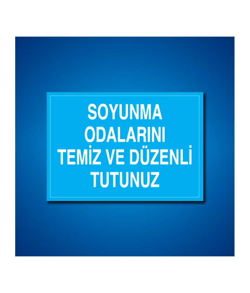 Soyunma Odaları İş Güvenliği Etiketleri