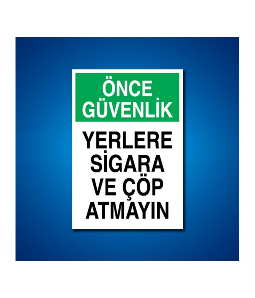 Sigara İş Güvenliği Etiketleri