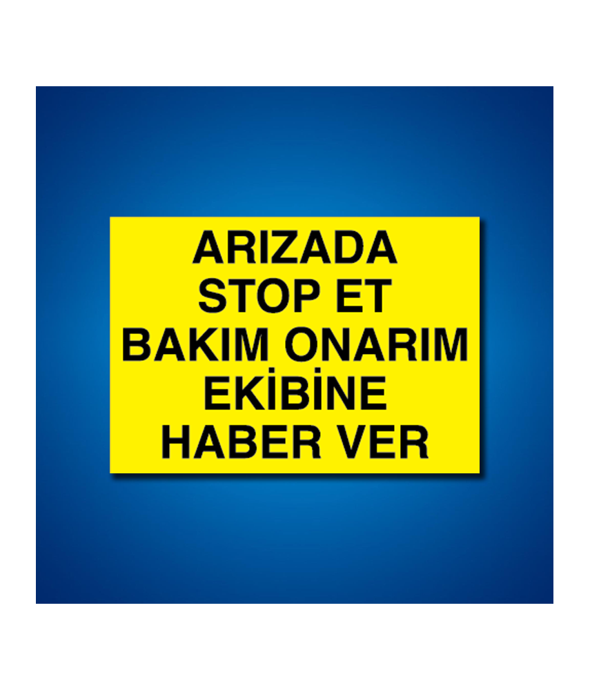 Bakım Arıza Ayar Ve Yağlama Etiketleri