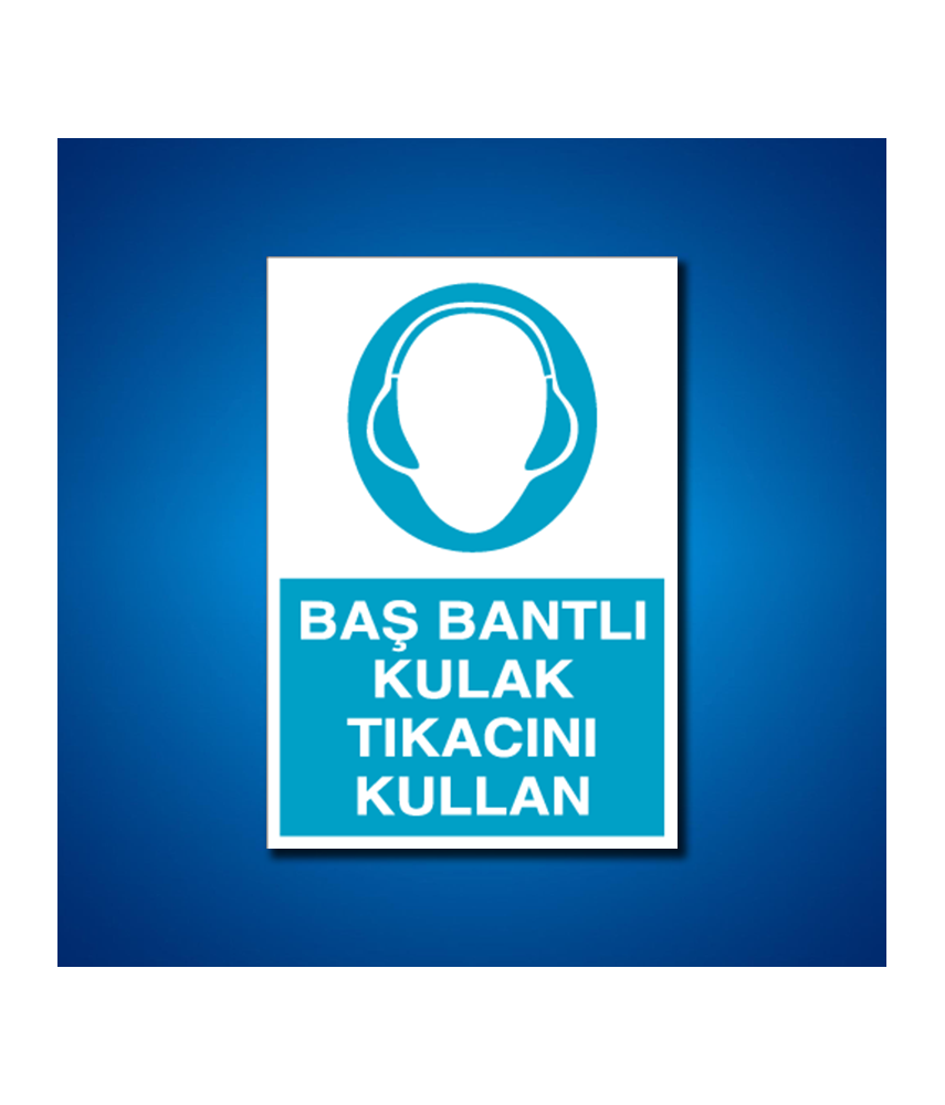 Kulak Koruma İş Güvenliği Etiketleri