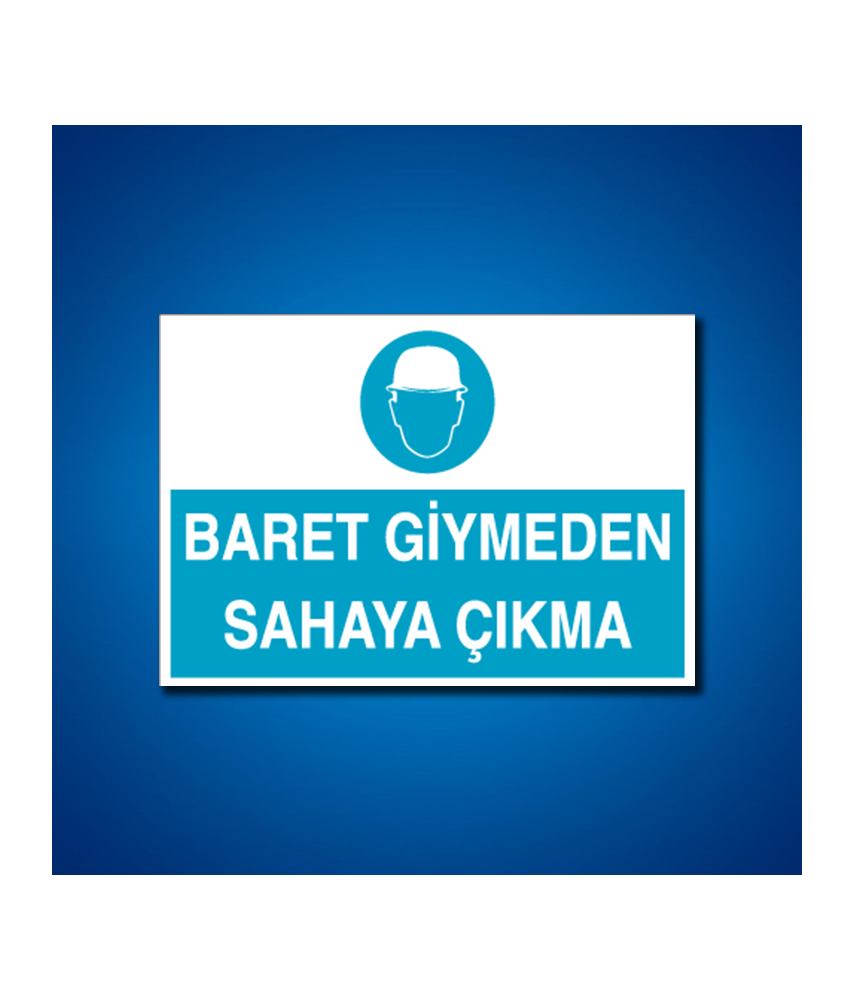 Kafa Koruma Baret İş Güvenliği Etiketleri