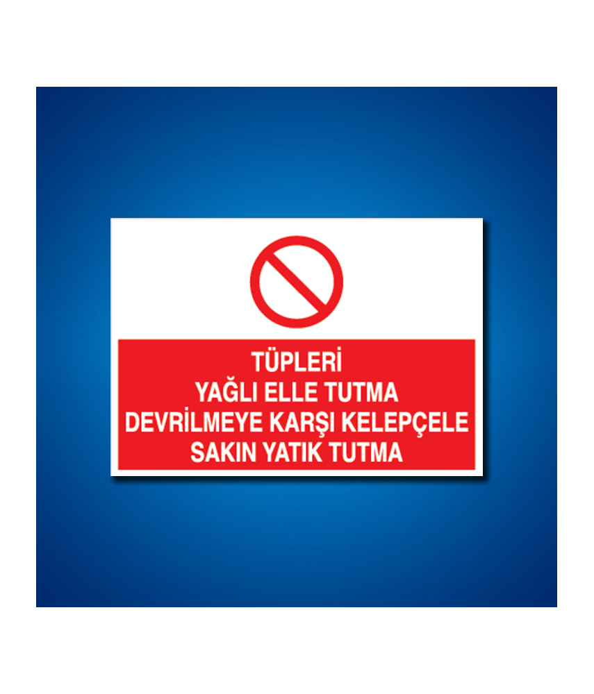 Tüpler İş Güvenliği Etiketi