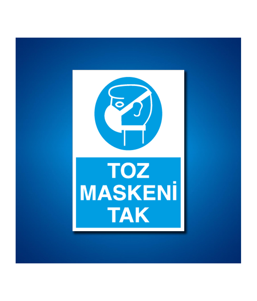 Toz Gaz Maskesi İş Güvenliği Etiketleri