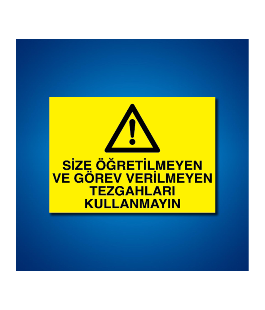 Torna-Planya-Freze-Cnc İş Güvenliği Etiketleri