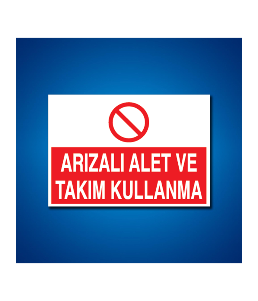 Alet-Tezgah-Malzeme Etiketleri