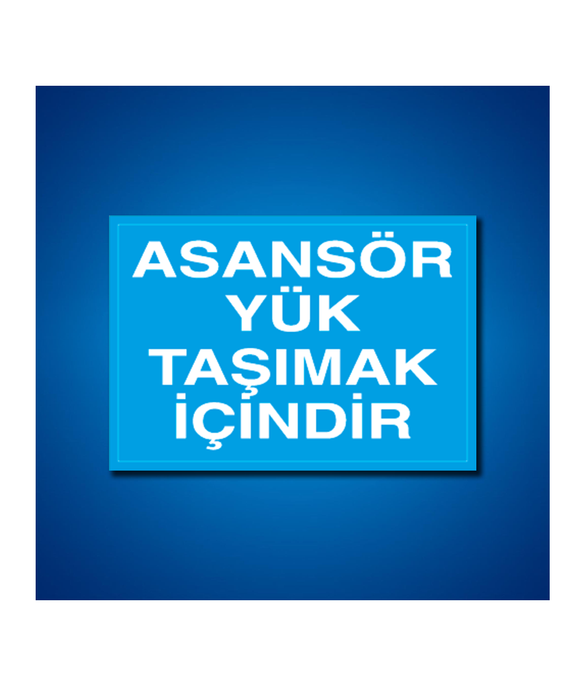 Asansör İş Güvenliği Etiketleri