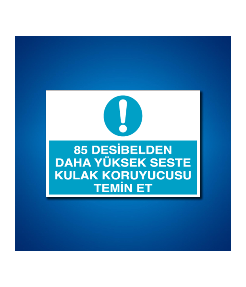 Kulak Koruma İş Güvenliği Etiketleri