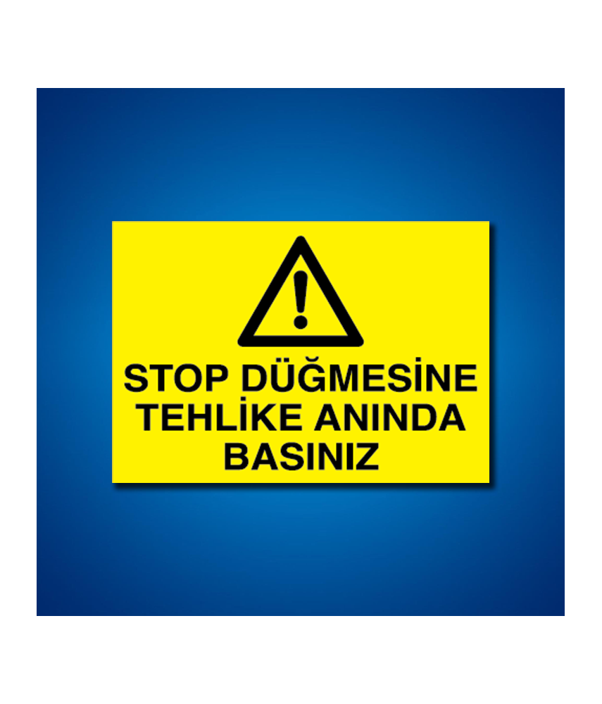 Makine İş Güvenliği Etiketleri