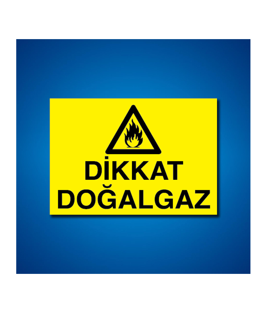 Doğal Gaz İş Güvenliği Etiketleri