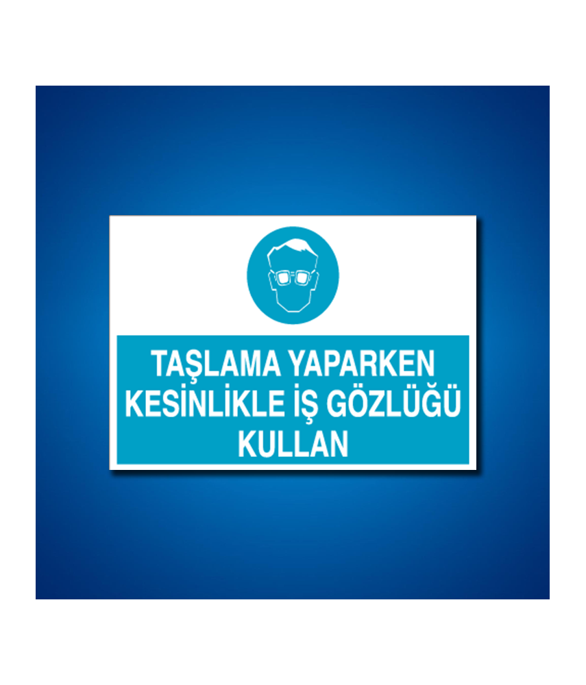 Göz Koruma İş Güvenliği Etiketleri
