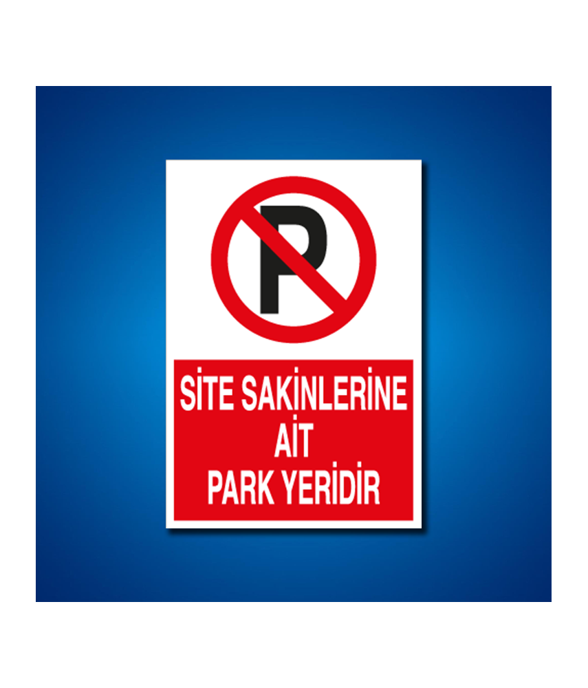 Park İş Güvenliği Etiketleri