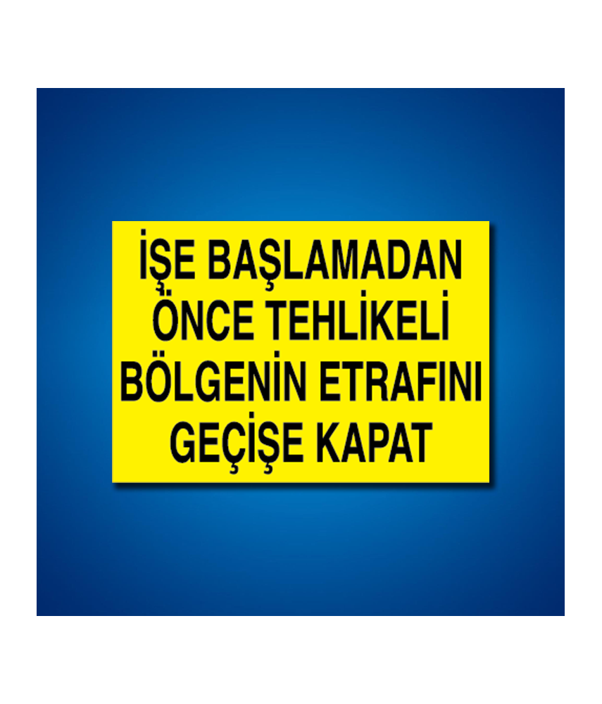 Makine İş Güvenliği Etiketleri