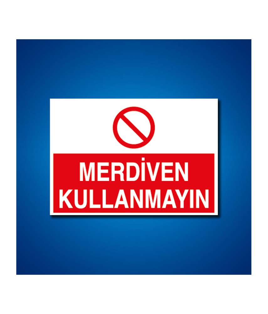 Çatı Merdiven Koridor İş Güvenliği Etiketleri