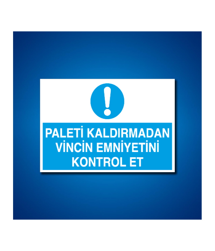 Vinç İş Güvenliği Etiketleri