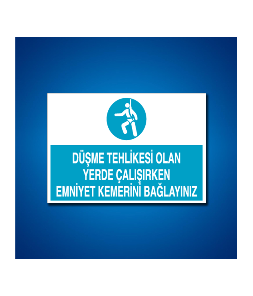 Emniyet Kemeri İş Güvenliği Etiketleri