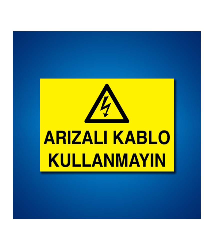 Kablo İş Güvenliği Etiketleri