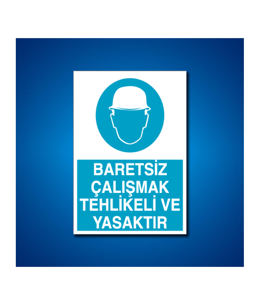 Kafa Koruma Baret İş Güvenliği Etiketleri